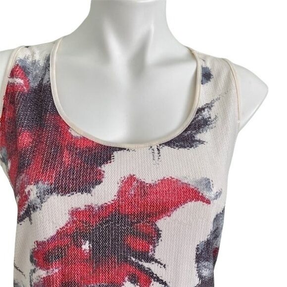 Dana Buchman Sleeveless Sequined Top Small - Picture 2 of 7